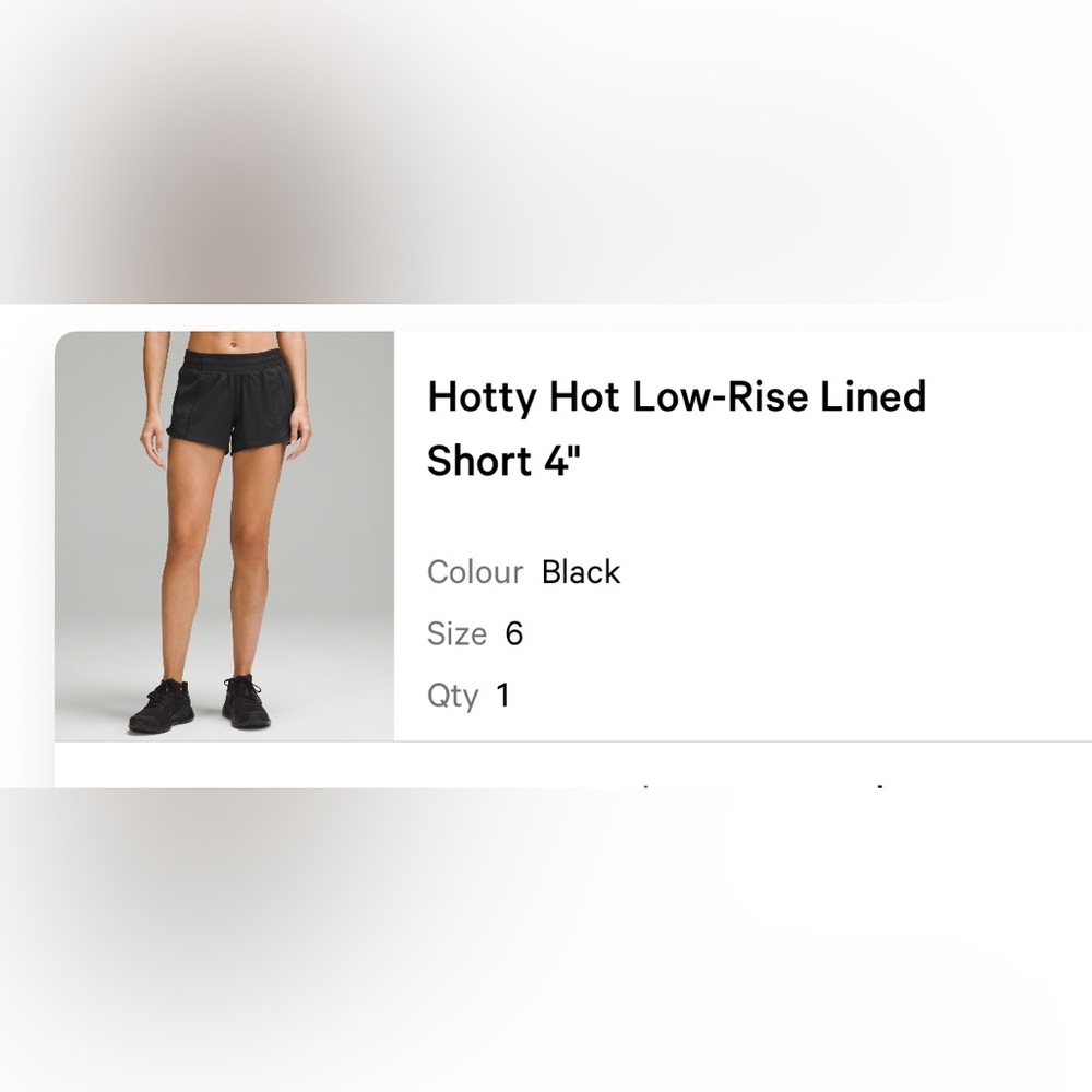 lululemon athletica Black Hotty Hot Low-Rise Shorts